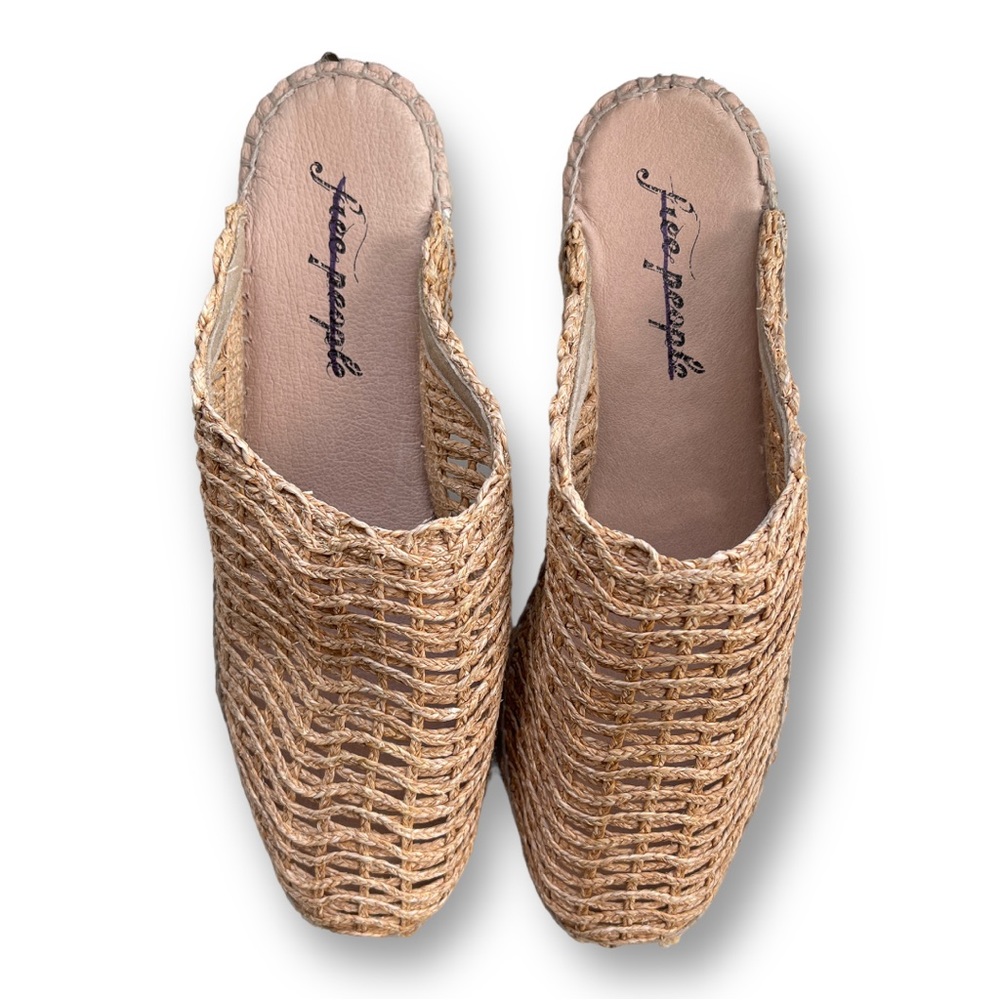 Free people raffia slides
